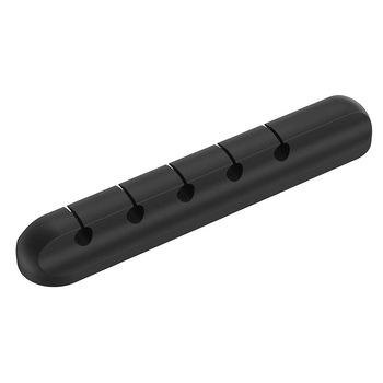 Organizator Multifunctional pentru Cabluri, NUODWELL, Silicon Flexibil, Autoadeziv, Sistem sustinere pentru 5 Cabluri Birou sau Incarcatoare, Negru Organizator Multifunctional pentru Cabluri, NUODWELL, Silicon Flexibil, Autoadeziv, Sistem sustinere pentru 5 Cabluri Birou sau Incarcatoare, Negru
