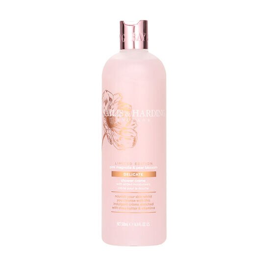 Crema pentru dus, Pink Magnolia & Pear Blossom, Baylis & Harding Delicate, 500 ml