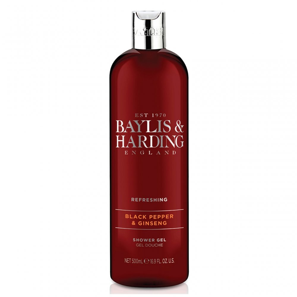 Gel hidratant de dus Black Pepper & Ginseng, Baylis & Harding, 500 ml