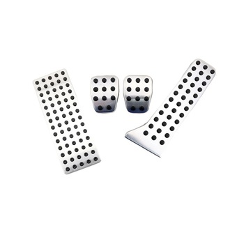 Set ornamente pedale Mazda, CX-3, aluminiu, argintiu/negru Set ornamente pedale Mazda, CX-3, aluminiu, argintiu/negru