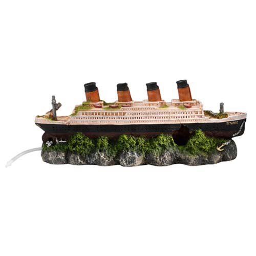 Decoratiune pentru acvariu Titanic, Ebi, Multicolor, 39x11x14 cm