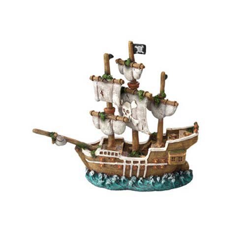 Decoratiune pentru acvariu Pirate Ship, Ebi, Multicolor, 21x7x18 cm