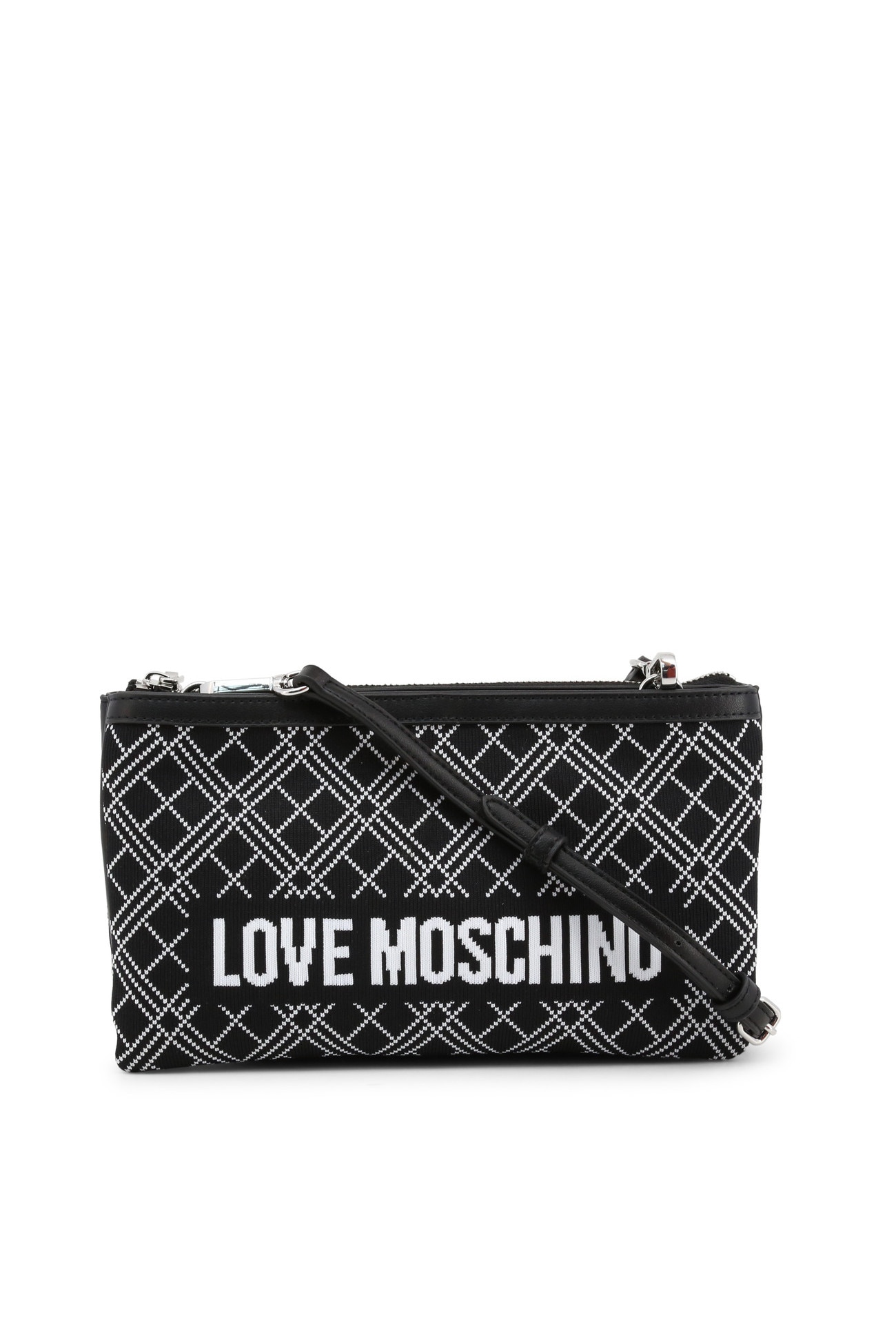 Geanta plic femei Love Moschino model JC4073PP1BLL, neagra, de umar