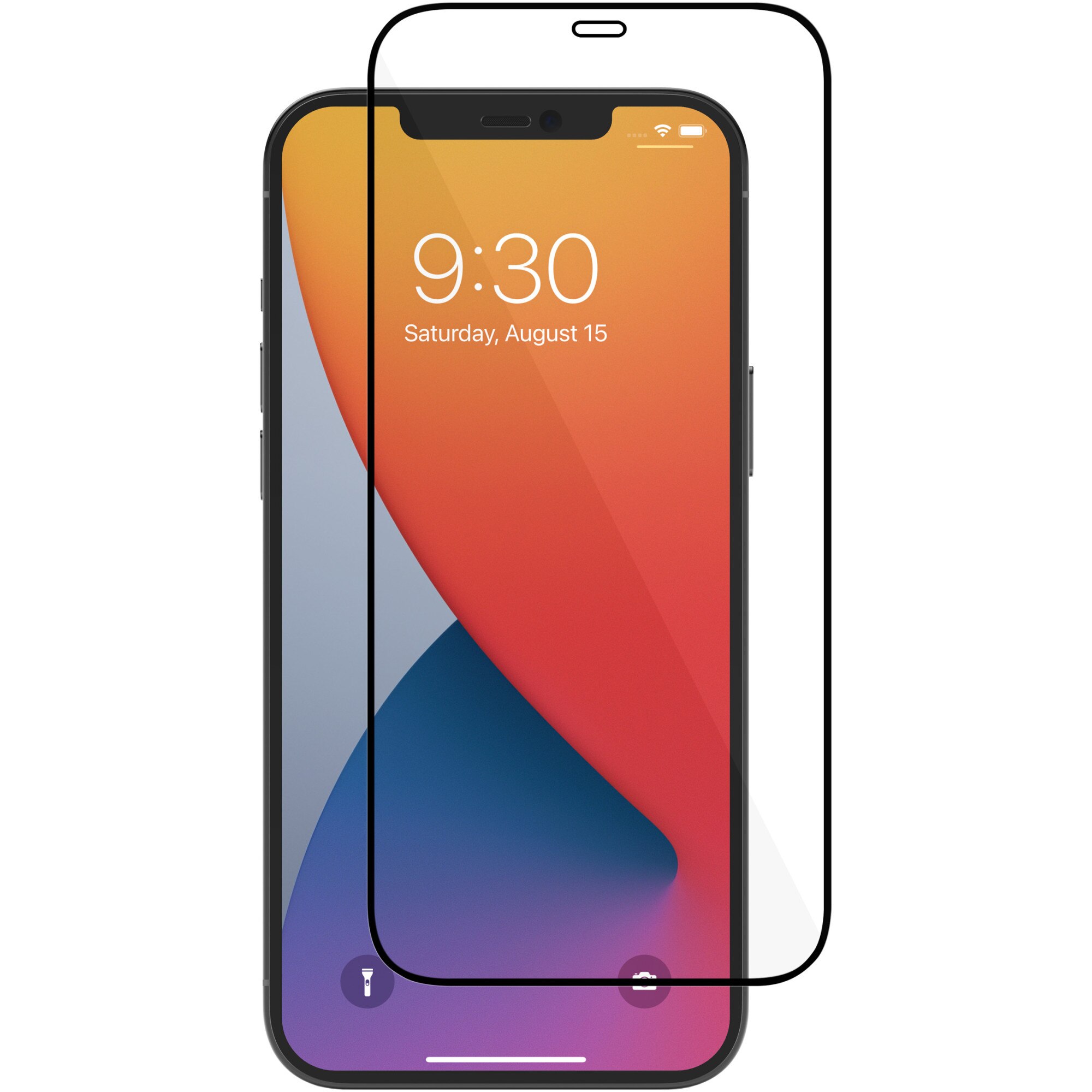 Folie de protectie Moshi AirFoil Pro Anti-shatter pentru iPhone 12 Pro Max, Black