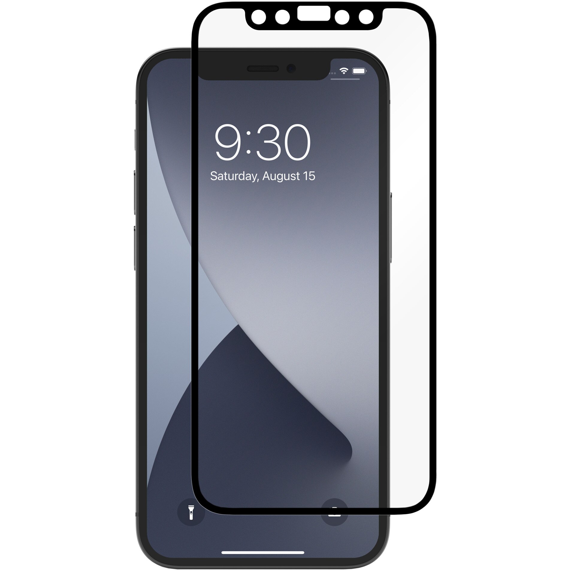 Folie de protectie Moshi iVisor AG Anti-glare pentru iPhone 12 mini, Black