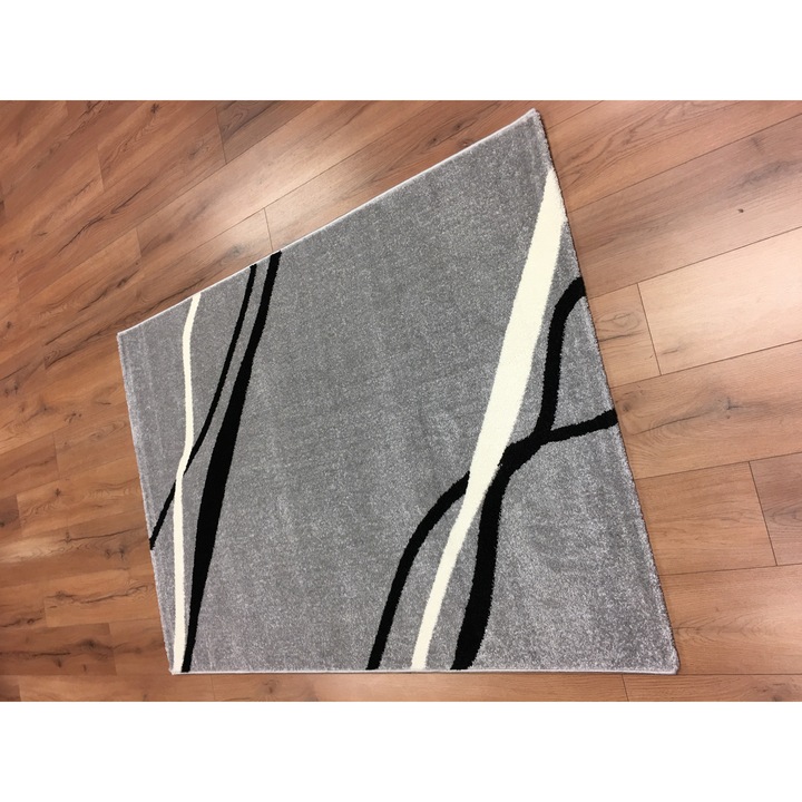 Barcelona E741 szürke-fekete szőnyeg 80x150 cm