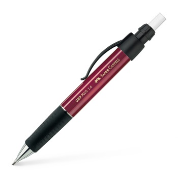 Creion Mecanic Grip Plus 1314, Faber-Castell, 1.4mm, Rosu Creion Mecanic Grip Plus 1314, Faber-Castell, 1.4mm, Rosu