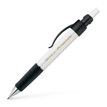 Creion Mecanic Grip Plus 1314, Faber-Castell, 1.4mm, Alb Creion Mecanic Grip Plus 1314, Faber-Castell, 1.4mm, Alb