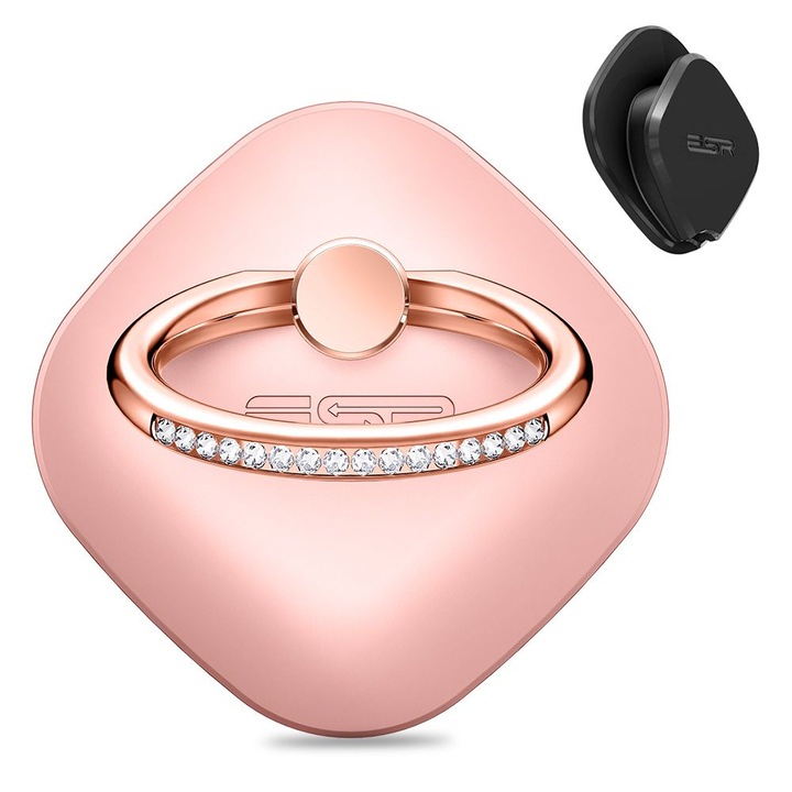 Suport Aadeziv ESR SWAROVSKI Phone Ring Rose Gold