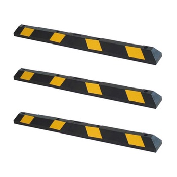 Opritor pentru masina din cauciuc, galben/negru, 1830x150x100 mm, set 3 bucati Opritor pentru masina din cauciuc, galben/negru, 1830x150x100 mm, set 3 bucati