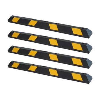 Opritor pentru masina din cauciuc, galben/negru, 1830x150x100 mm, set 4 bucati Opritor pentru masina din cauciuc, galben/negru, 1830x150x100 mm, set 4 bucati