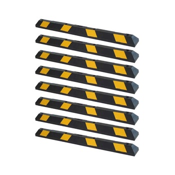 Opritor pentru masina din cauciuc, galben/negru, 1830x150x100 mm, set 8 bucati Opritor pentru masina din cauciuc, galben/negru, 1830x150x100 mm, set 8 bucati