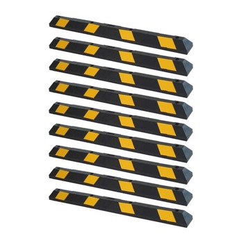 Opritor pentru masina din cauciuc, galben/negru, 1830x150x100 mm, set 9 bucati Opritor pentru masina din cauciuc, galben/negru, 1830x150x100 mm, set 9 bucati