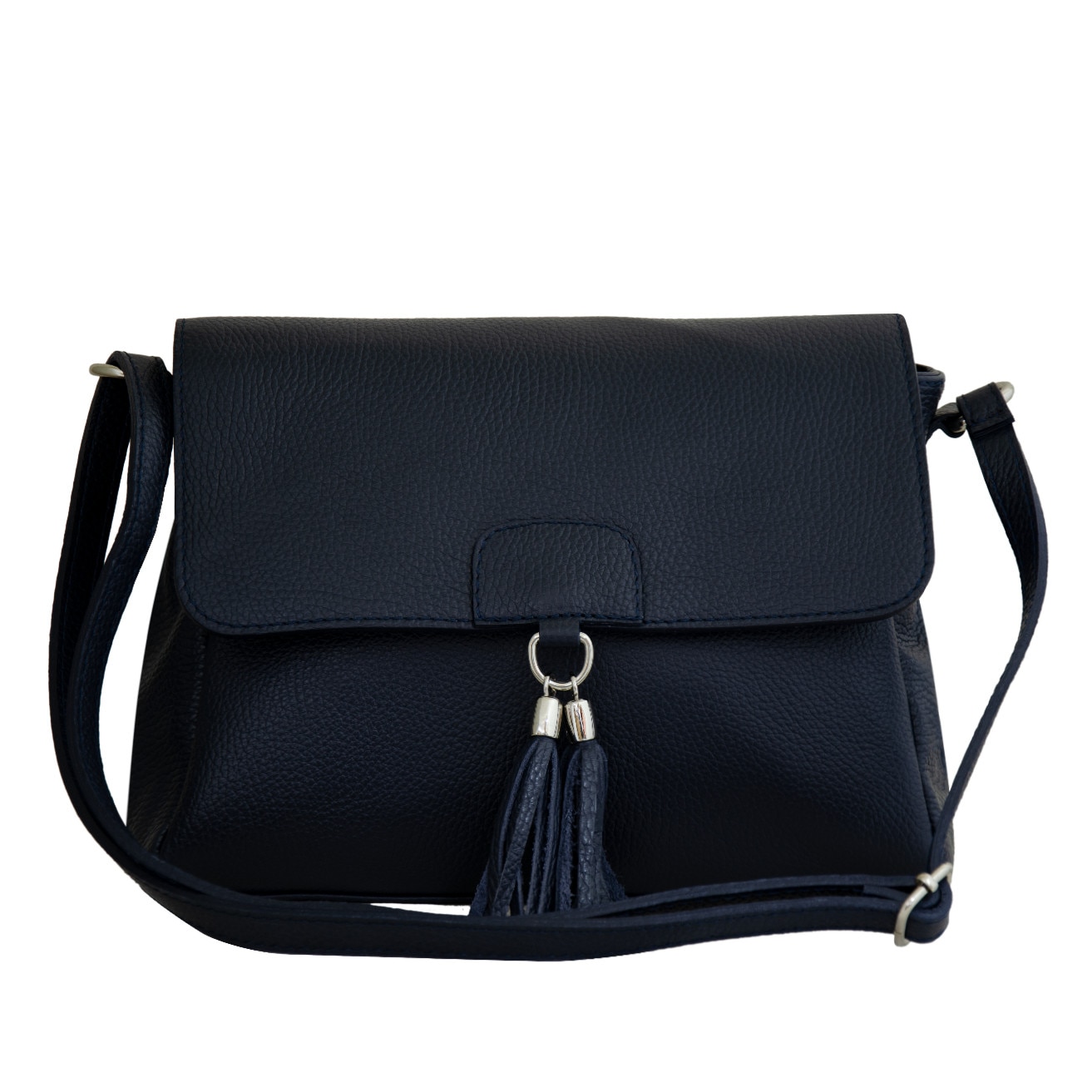 Geanta de dama din piele naturala Eva Bags, Gabi bleumarin