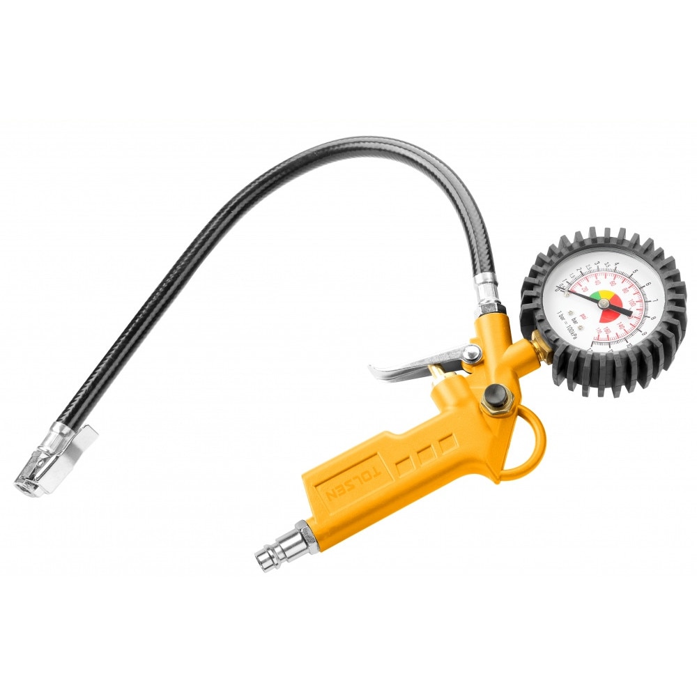 Pistol de aer comprimat cu manometru, AirXT, Tolsen