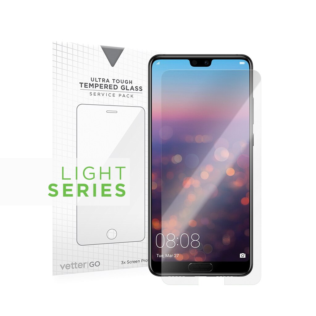 Folie/Geam de protectie Vetter pentru Huawei P20 Lite, 3 Pack Lite Series