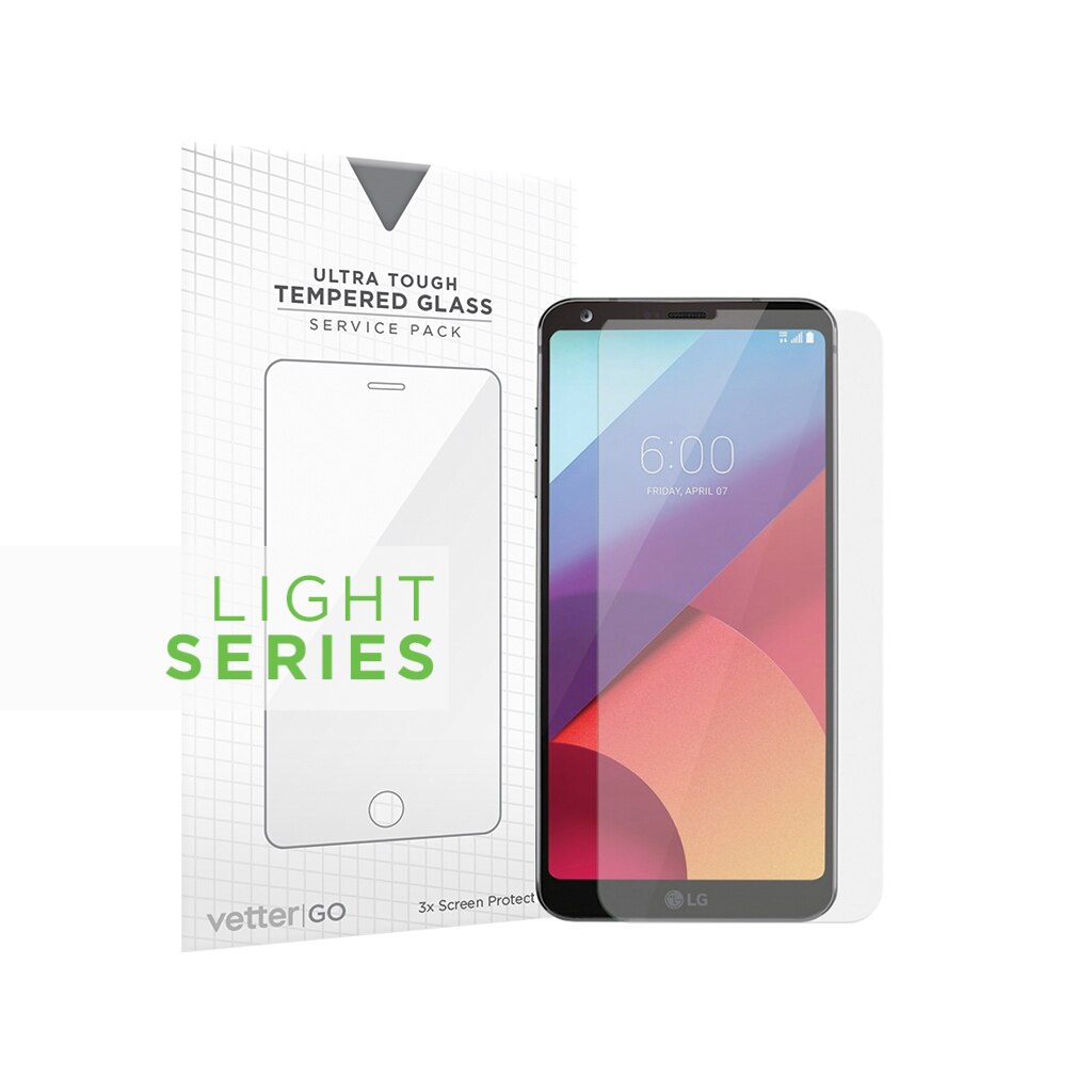 Folie/Geam de protectie Vetter pentru LG G6, 3 Pack Lite Series