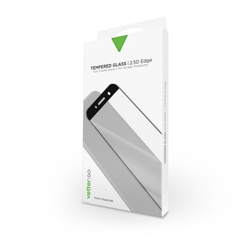 Folie/Geam de protectie Vetter pentru Xiaomi Redmi 9A, Full Frame and Glue Tempered Glass Vetter GO, Black Folie/Geam de protectie Vetter pentru Xiaomi Redmi 9A, Full Frame and Glue Tempered Glass Vetter GO, Black