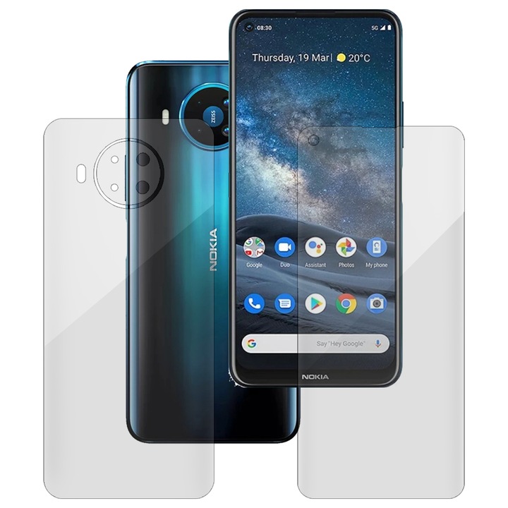 2 db SILKASE fólia készlet Nokia 8.3-hoz, telefon védelem, megújuló szilikon