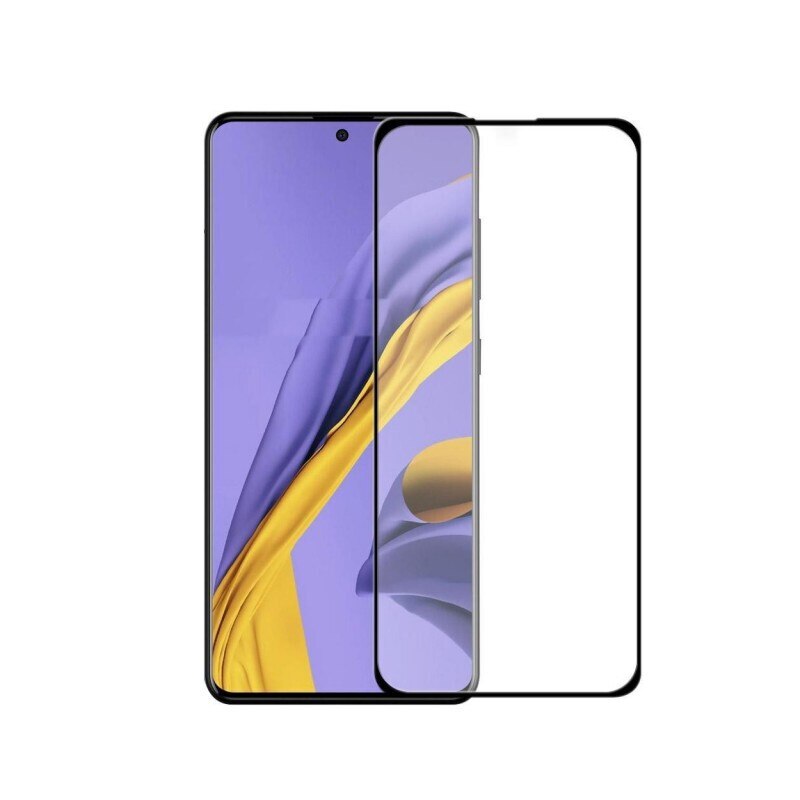 Folie Full Cover Wozinsky Case Friendly Samsung Galaxy S20 Fe , Transparenta Cu Rama Neagra Adeziv Pe Toata Suprafata Foliei