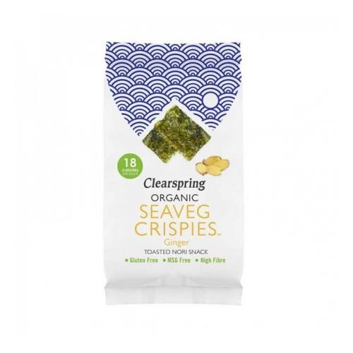Alge Nori Snack Ghimbir Bio 5 grame Clearspring