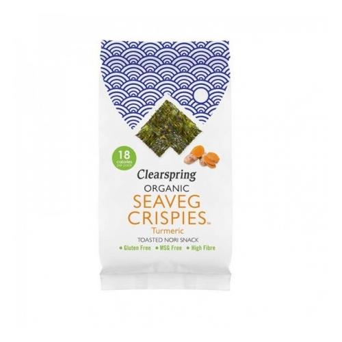 Alge Nori Snack Turmeric Bio 4 grame Clearspring