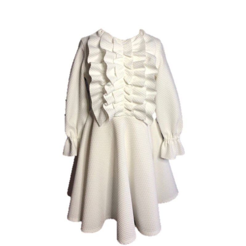 Rochita casual pentru fetite Cosette, Jerseu, Alb