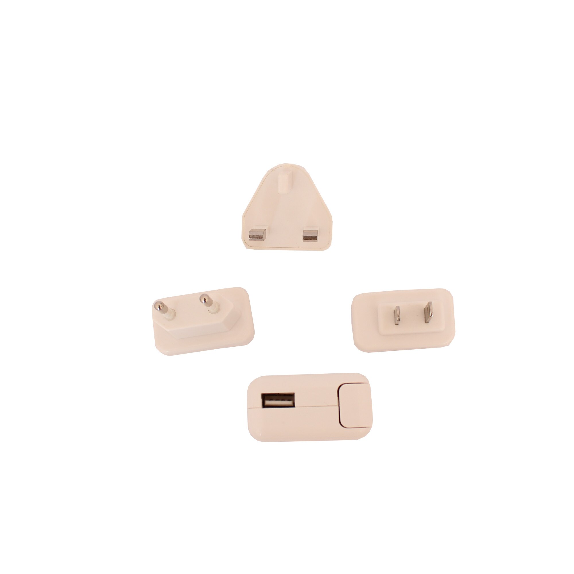 Incarcator retea cu 3 adaptoare, UK/US/EU, alb, Vivo