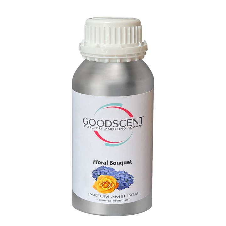Esenta Premium Good Scent, 500 ml, aroma Floral Bouquet, pentru aparate / dispozitive / sisteme de parfumare prin atomizare / nebulizare