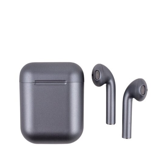 Casti Bluetooth V5.0, RLN Electronics™ Docking Station, Wireless, Bluetooth, Touch Control, stereo, 3D sound, Gri Metalizat, compatibile toate sistemele de operare