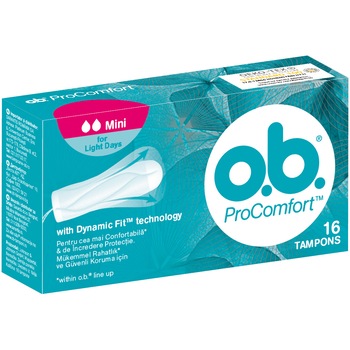 Tampoane OB Procomfort Mini, 16 buc Tampoane OB Procomfort Mini, 16 buc