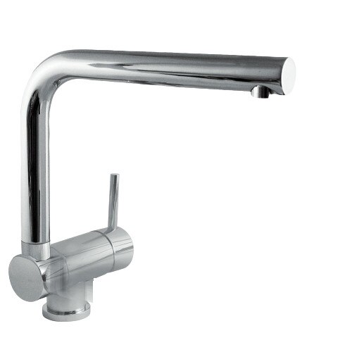 Baterie bucatarie, TRES, pivotanta 360°, monocomanda, cartus ceramic, limitator temperatura, aerator, Crom