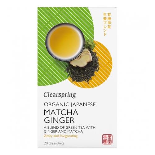 Ceai Matcha Ghimbir Bio 20 doze Clearspring