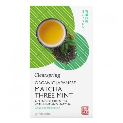Ceai Verde Matcha Menta Bio 20 doze Clearspring