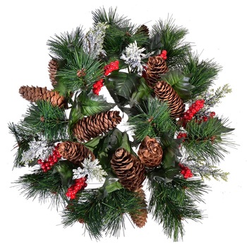 Decoratiune pentru masa de Craciun, Zola, brad impletit, 34 cm Decoratiune pentru masa de Craciun, Zola, brad impletit, 34 cm