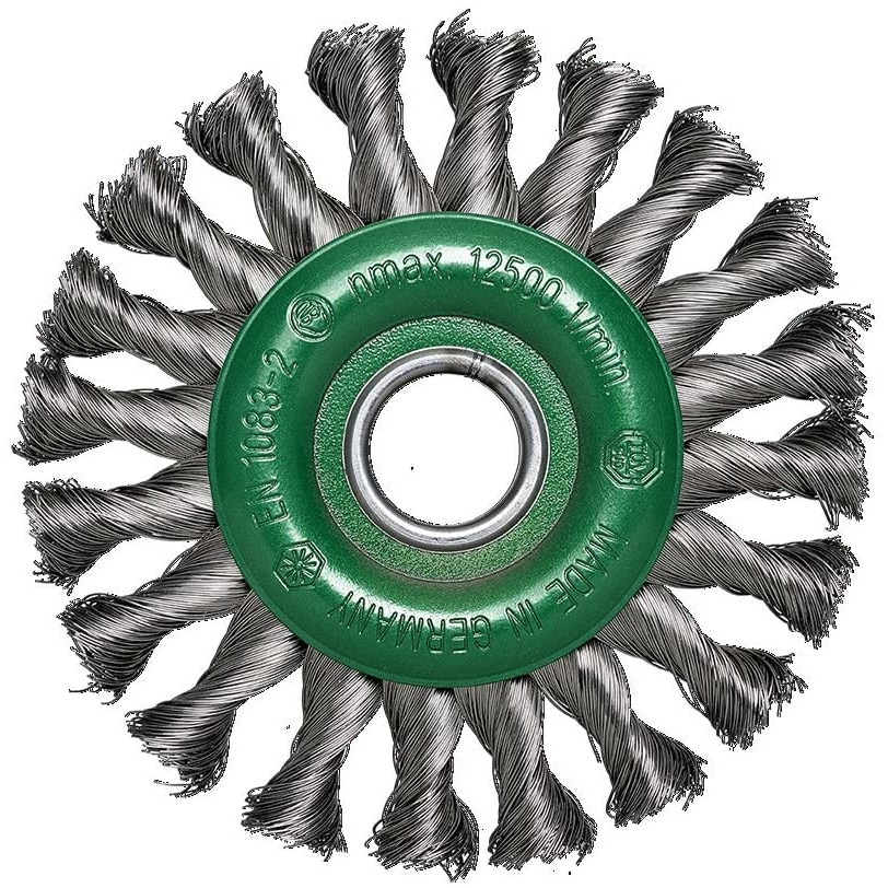 Perie sarma disc, OSBORN, Ø 125, otel inoxidabil toronat 0,5 mm, polizor unghiular, PRO