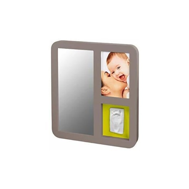 Рамка за снимка Baby Art отпечатък с огледало Бяло Черно