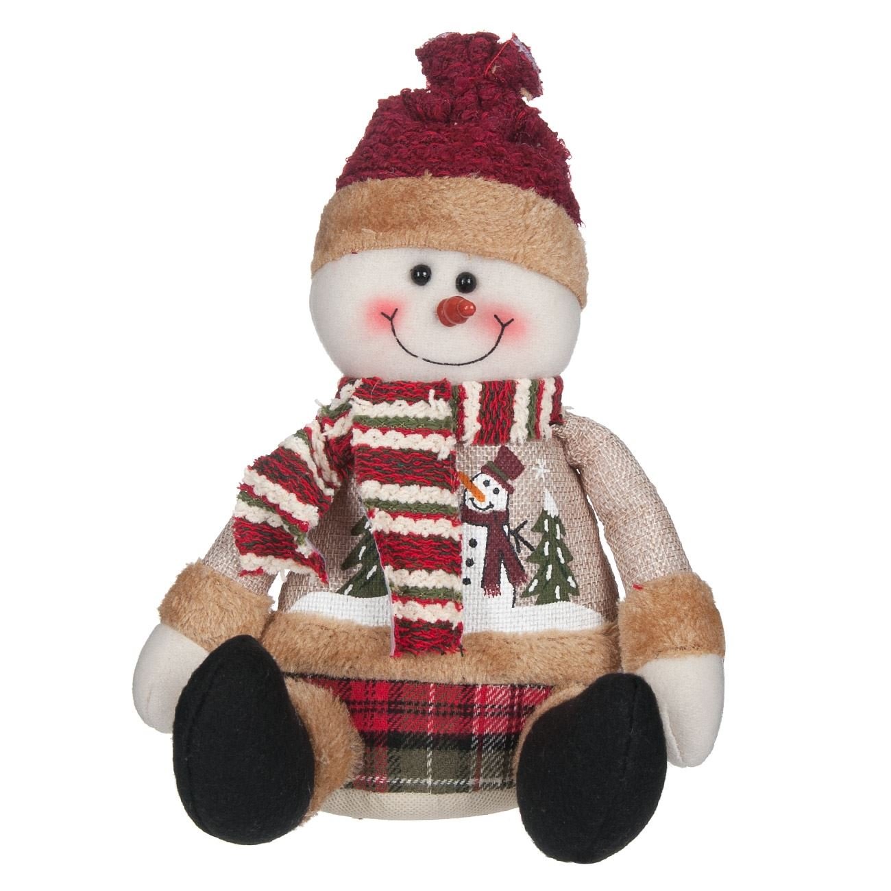 Figurina de Craciun, New Line, Model De Stofa, 25 cm, Multicolor