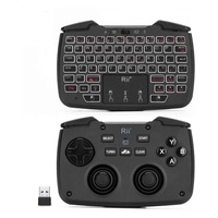 mini tastatura wireless 3 in 1 rii tek touchpad gamepad cu vibratii turbo pentru pc ps3 android tv box smart tv imagen 9_0_
0
