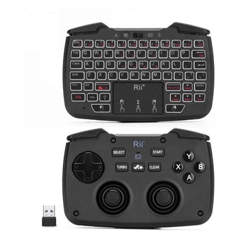 Mini tastatura wireless 3 in 1, Rii Tek, touchpad, gamepad cu vibratii, turbo pentru PC, PS3, Android, TV Box, Smart TV Mini tastatura wireless 3 in 1, Rii Tek, touchpad, gamepad cu vibratii, turbo pentru PC, PS3, Android, TV Box, Smart TV