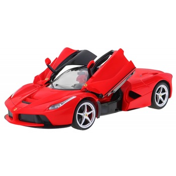 Masina de jucarie R/C ferrari LaFerrari USB rose 1:14 Rastar, multicolor Masina de jucarie R/C ferrari LaFerrari USB rose 1:14 Rastar, multicolor