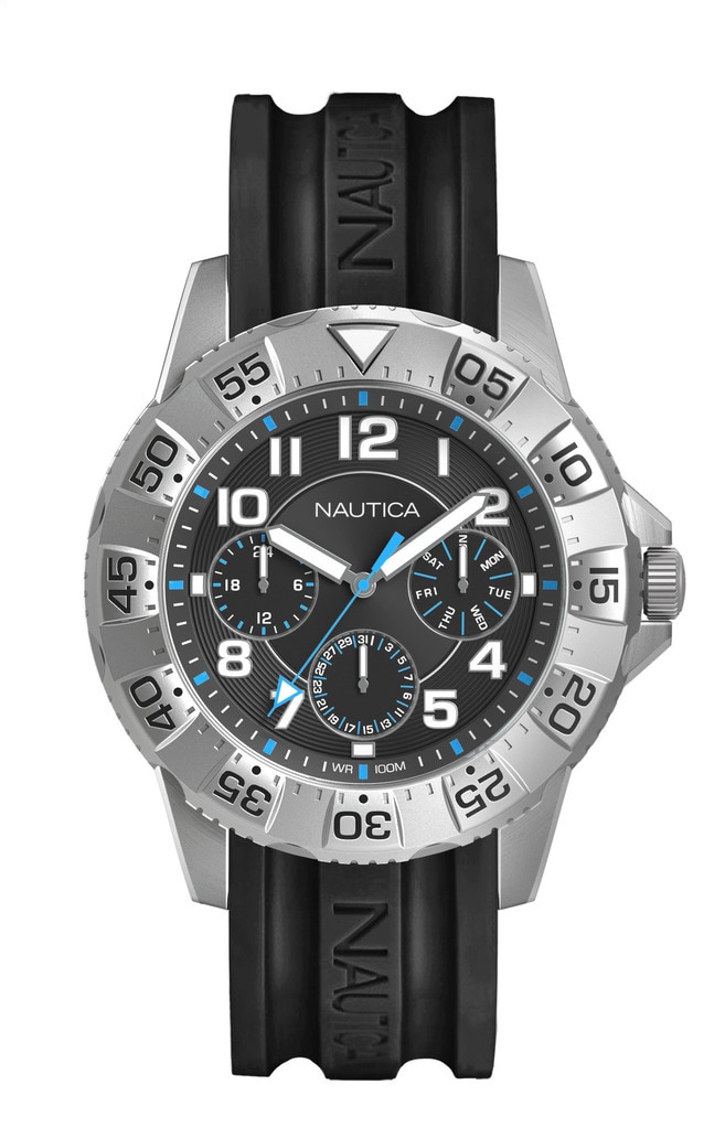 Ceas Analog cu o curea Metal, NAD13541G NAUTICA, Gri