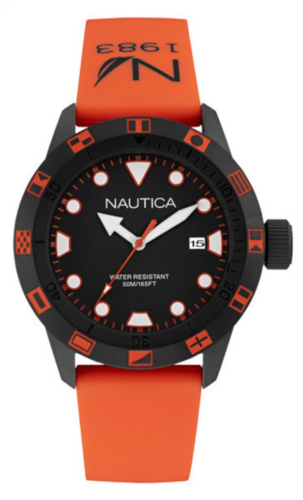 Ceas Analog cu o curea Metal, NAI10077G NAUTICA, Negru