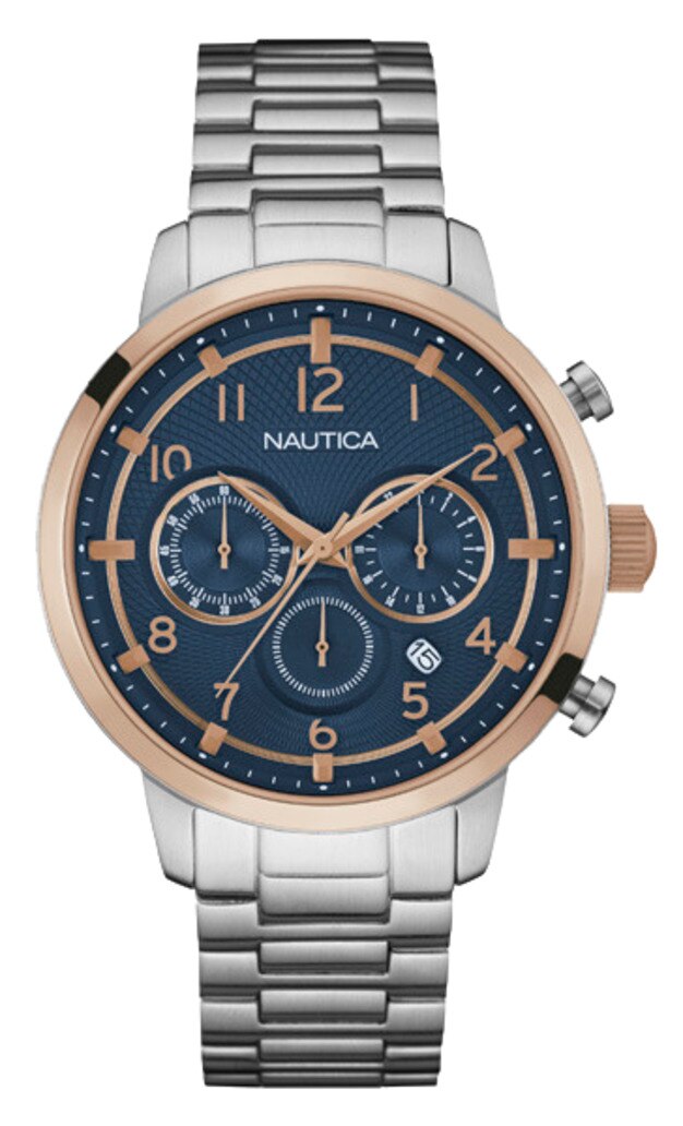 Ceas Analog cu o curea Metal, NAI19537G NAUTICA, Gri