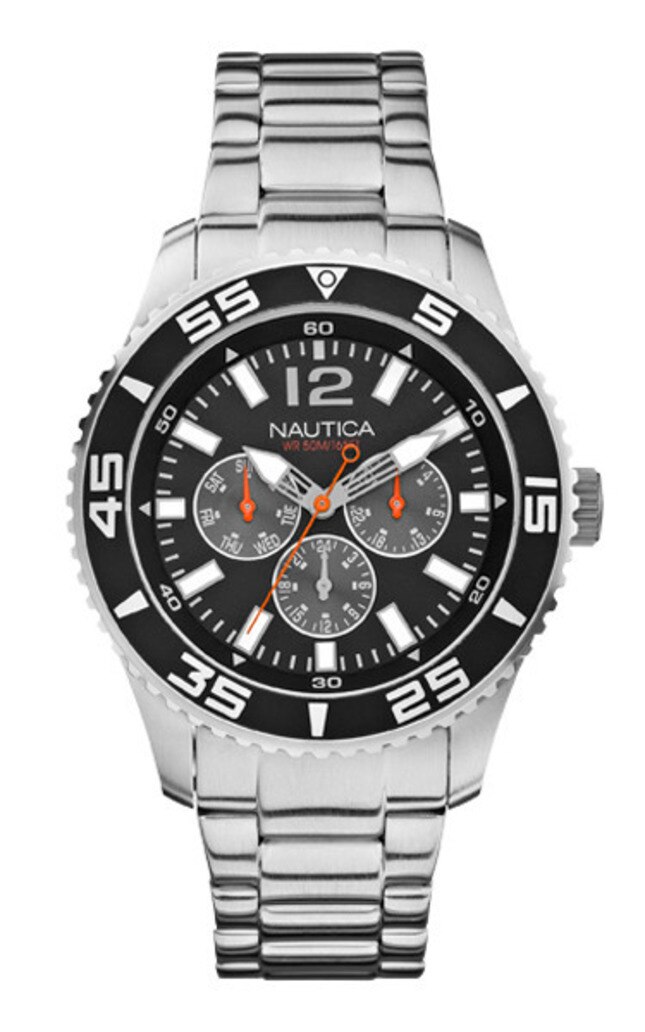Ceas Analog cu o curea Metal, A15656G NAUTICA, Gri