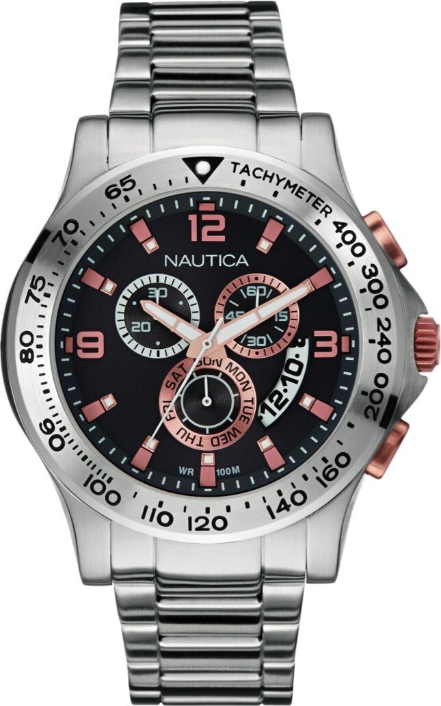 Ceas Analog cu o curea Metal, NAI22502G NAUTICA, Gri