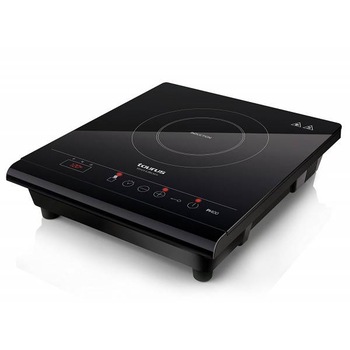 Plita cu inductie Taurus, 2000 W, functie cronometru, LED, timer Plita cu inductie Taurus, 2000 W, functie cronometru, LED, timer