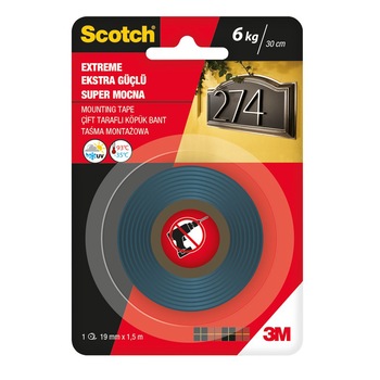 Banda dublu adeziva montare super rezistenta 19 mm x 1.5 m Scotch 3M Banda dublu adeziva montare super rezistenta 19 mm x 1.5 m Scotch 3M