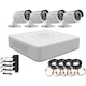 Kit supraveghere video Hikvision K1MP7104HG1A15M, 4 Camere 1MP DS-2CE16C0T-IRPF28, DVR DS-7104HGHI-F1S 1 buc, surse de alimentare 1A12V 4 buc, cabluri video+ alimentare 15 metri 4 buc