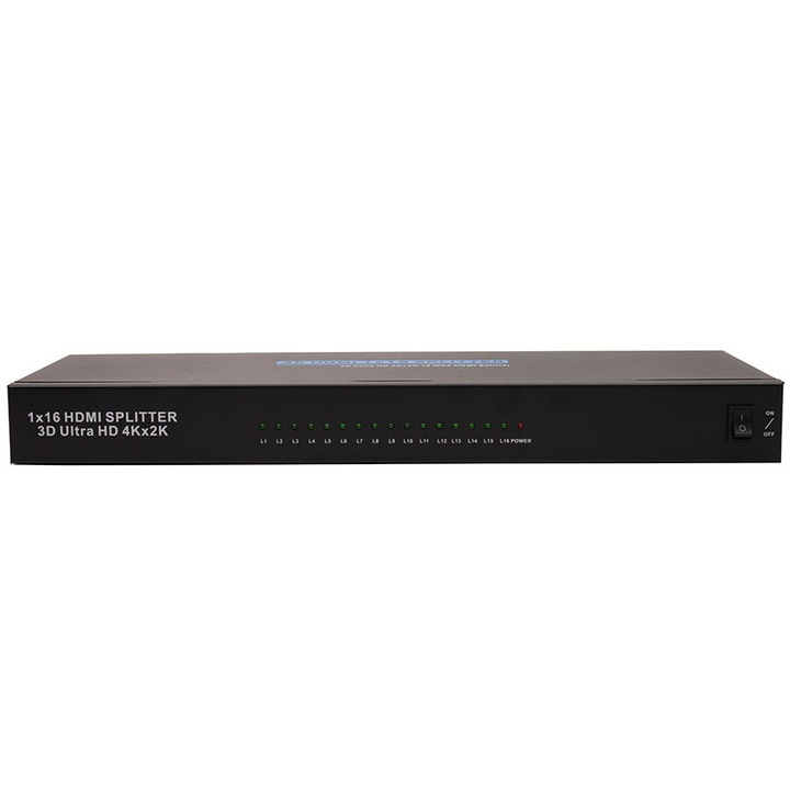 Spliter PNI 16HDMIHK, HDMI 1.4, Ultra HD 4K x 2K, 16 порта